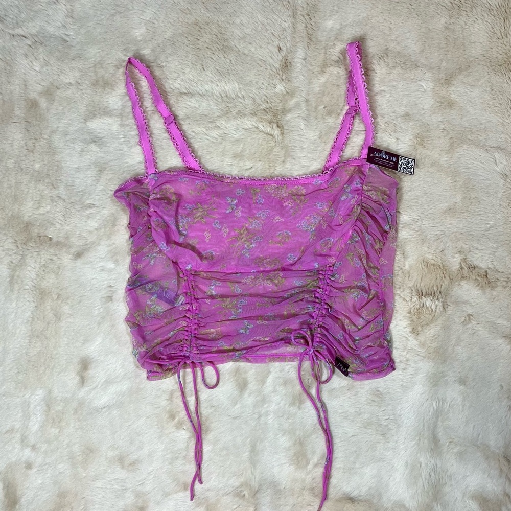 Adore Me Floral Sheer Top